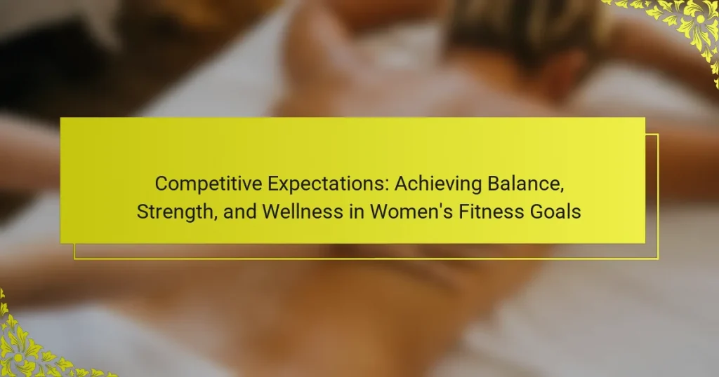 Competitive Expectations: Achieving Balance, Strength, and Wellness in Women’s Fitness Goals
